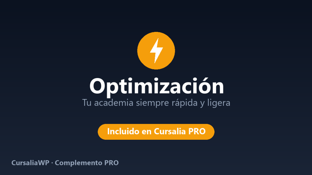 Complemento Optimización para CursaliaWP: limpieza automática para un sitio rápido