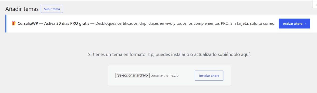 Sube el archivo del tema